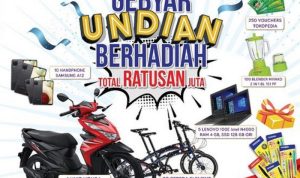 Gebyar Undian GREEBEL Berhadiah Motor, Laptop, HP, Sepeda dan lainnya