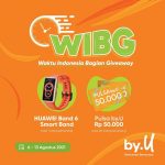 Giveaway Instagram byU Berhadiah HUAWEI Band 6 & Pulsa Total 1 Juta