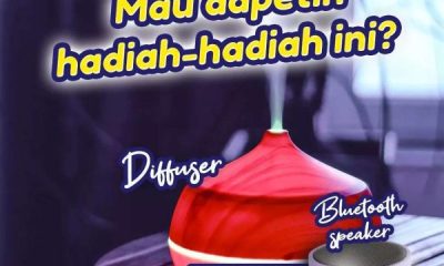 Giveaway Nyenyak Sampai Pagi Berhadiah Diffuser, Speaker & Uang Digital