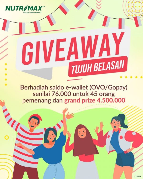 Giveaway Repost Tujuh Belasan Nutrimax Berhadiah Total Rp 7.920.000