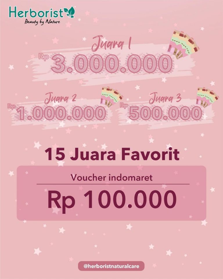 Herborist Rose Water Photo Challenge Total Hadiah 6 Juta Rupiah