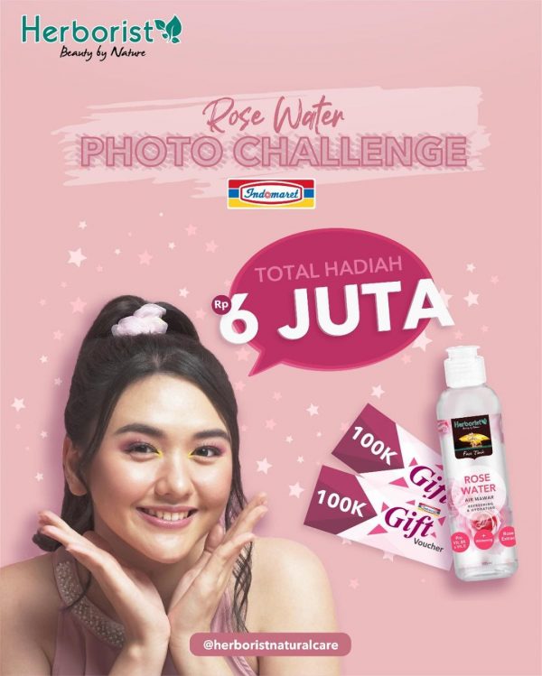 Herborist Rose Water Photo Challenge Total Hadiah 6 Juta Rupiah