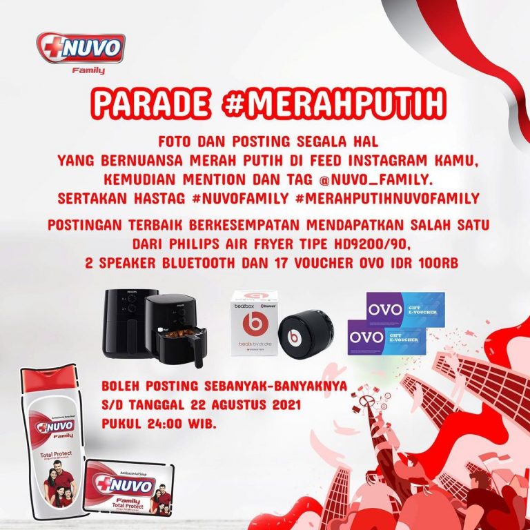 Kontes Tunjukkan Merah Putih Mu Berhadiah Air Fryer, Speaker & OVO