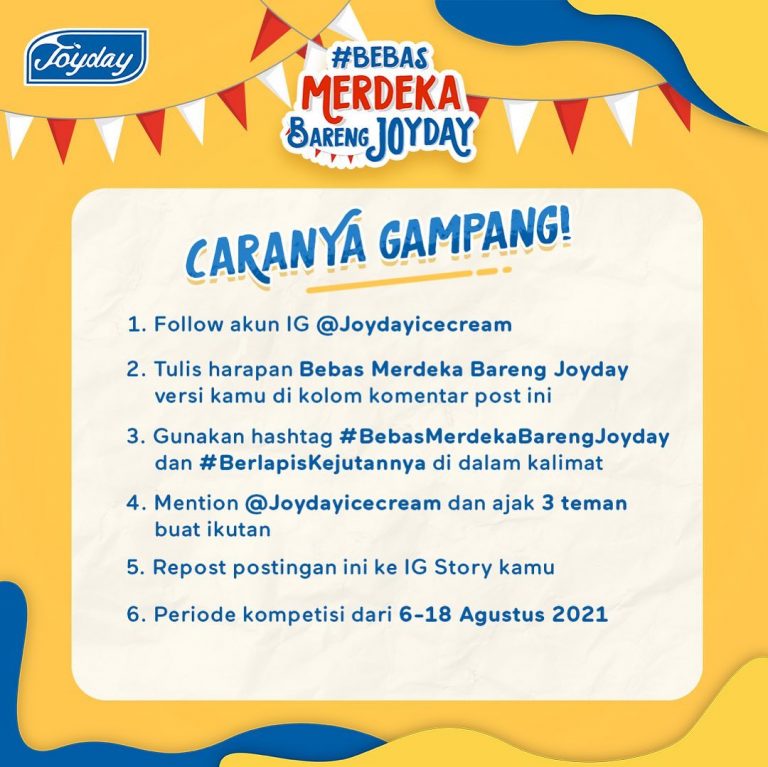 Kuis IG Bebas Merdeka Joyday Hadiah Mi Watch Lite & Saldo Gopay 4 Juta