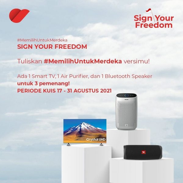 Kuis IG Story Memilih Untuk Merdeka Berhadiah Smart TV, Air Purifier, dll