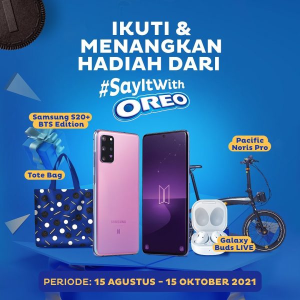 Kuis IG Story Say It With OREO Berhadiah SAMSUNG S20+ BTS Edition