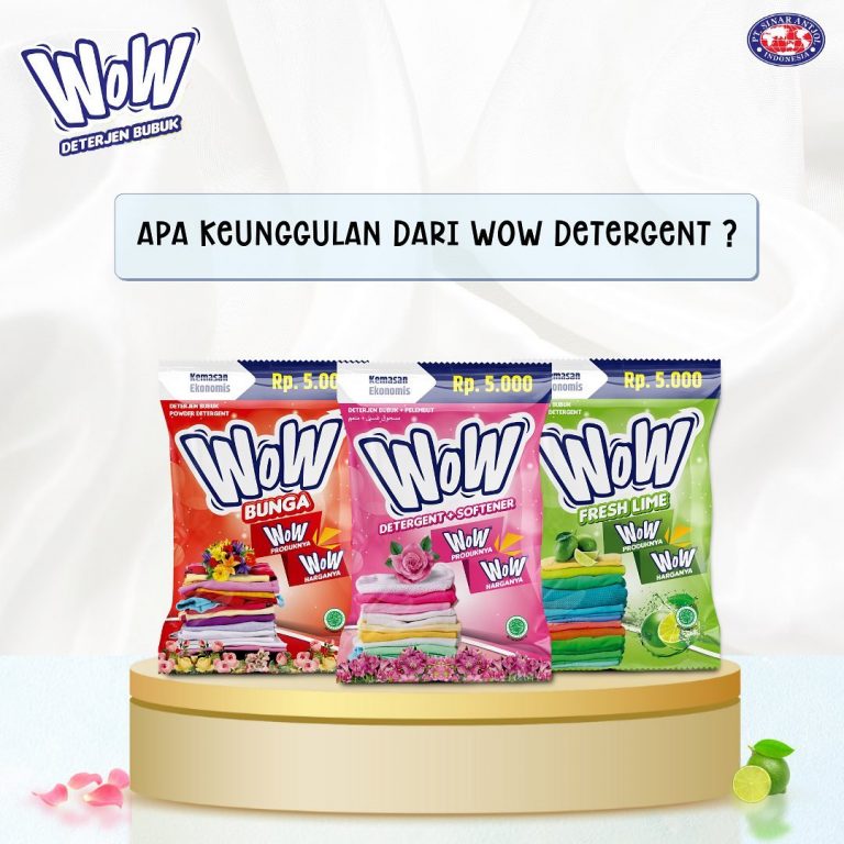 Kuis Keunggulan WoW Detergent Berhadiah Vacuum Cleaner, Juicer, Pan, dll