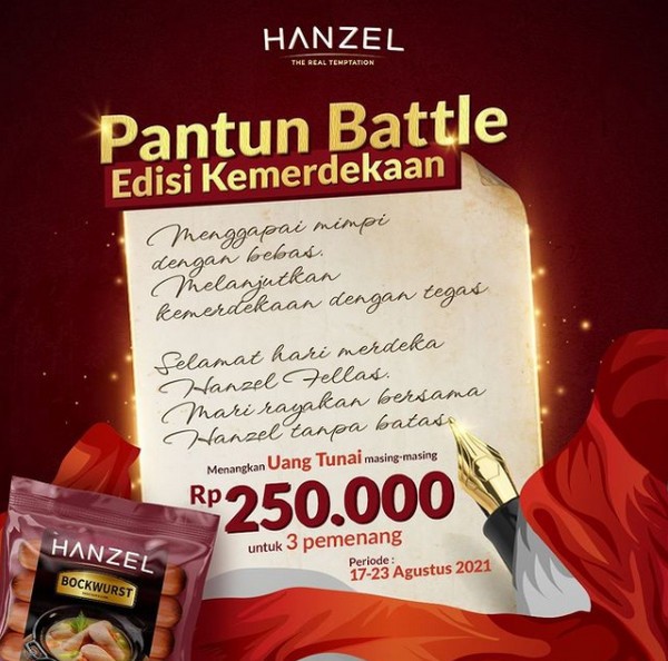 Kuis Pantun Battle Kemerdekaan Hadiah Uang Tunai Total 750.000