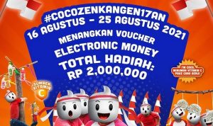 Lomba Cocozen Kangen 17an Total Hadiah E-Money 2 Juta Rupiah