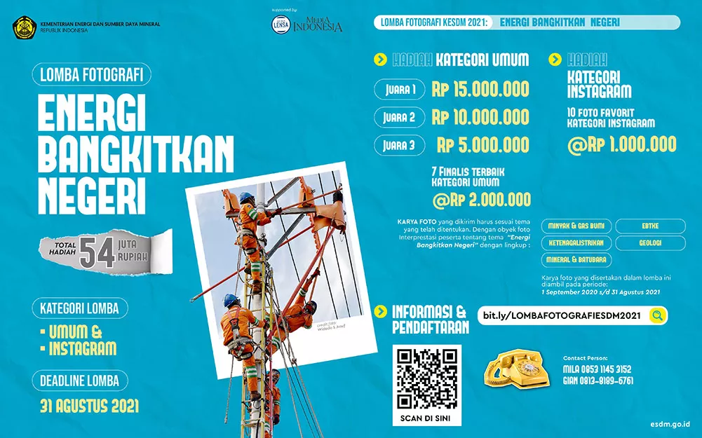 Lomba Foto Energi Bangkitkan Negeri Total Hadiah 54 Juta dari KESDM