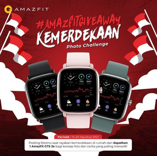 Lomba Foto Kemerdekaan Berhadiah Smartwatch Amazfit GTS 2e