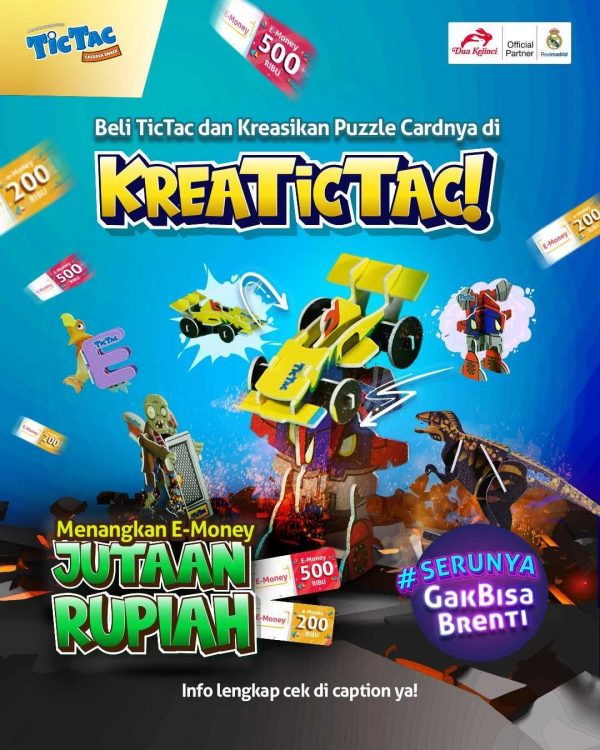 Lomba Kreasi Puzzle TicTac Menangkan E-Money Jutaan Rupiah