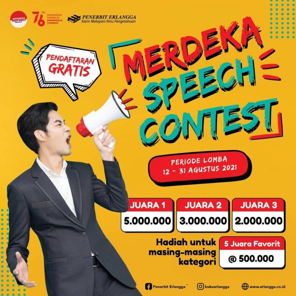 Lomba Pidato Online Merdeka Speech Berhadiah Belasan Juta Rupiah