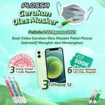 Lomba Video Gerakan Oles Masker Hadiah 3 iPhone, Uang & Voucher