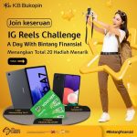 Lomba Video Reels KB Bukopin Hadiah SAMSUNG Tab A7, A22 & Voucher