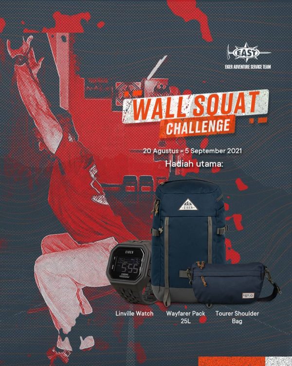 Lomba Video Wall Squat Berhadiah Eiger Linville Watch & Produk lainnya