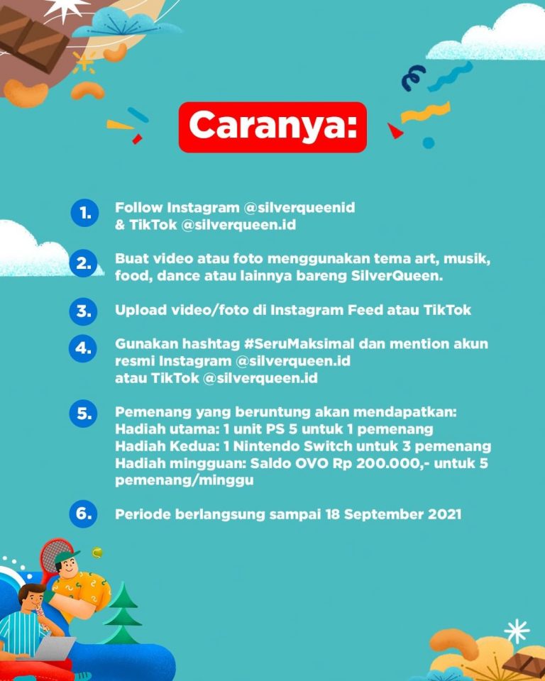 Mekanis Seru Maksimal Challenge Berhadiah PS 5, Nintendo Switch & Saldo OVO Seru Maksimal Challenge Berhadiah PS 5, Nintendo Switch & Saldo OVO
