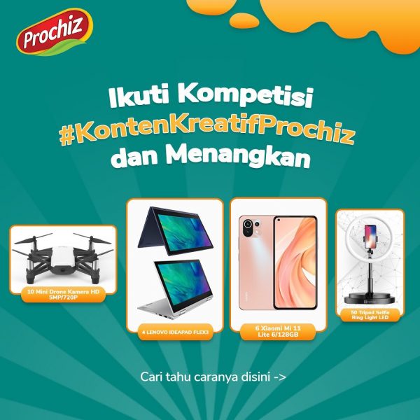 Promo Konten Kreatif Prochiz Berhadiah 4 Laptop, 6 Xiaomi Mi 11, dll