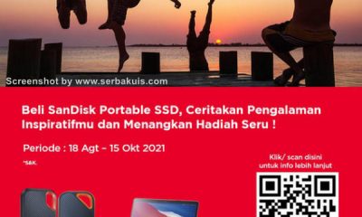 Promo Portable SSD SanDisk Berhadiah Apple Macbook Pro & Produk