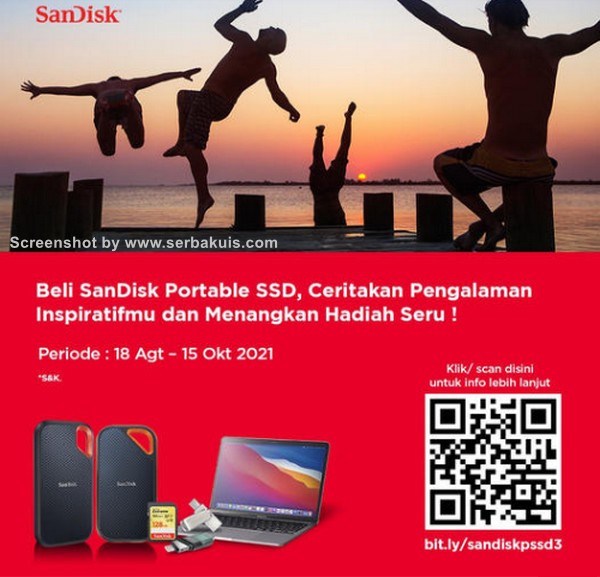Promo Portable SSD SanDisk Berhadiah Apple Macbook Pro & Produk