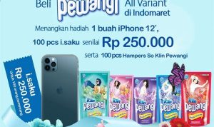 Promo SoKlin Pewangi di Indomaret Berhadiah iPhone 12, i.saku 25 Juta, dll