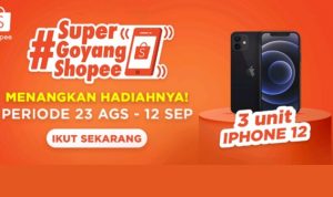 TikTok Challenge Super Goyang Shopee Hadiah 3 unit iPhone 12