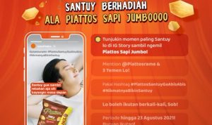 Tunjukin Momen Santuy Piattos Sapi Jumbo Berhadiah TV 42 Inch & Saldo