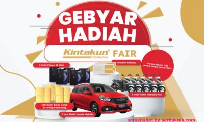 Undian Kintakun Collection Fair Berhadiah Honda Mobilio, 5 Motor, dll