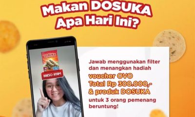 Giveaway IG Filter Makan Apa Berhadiah Voucher OVO + Produk Dosuka