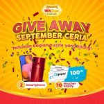 Giveaway September Ceria Berhadiah 2 Smartphone & 10 Voucher Gopay