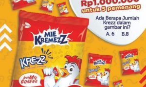 Kuis Online Repost & Win Mie Kremezz Berhadiah Total 1 Juta Rupiah