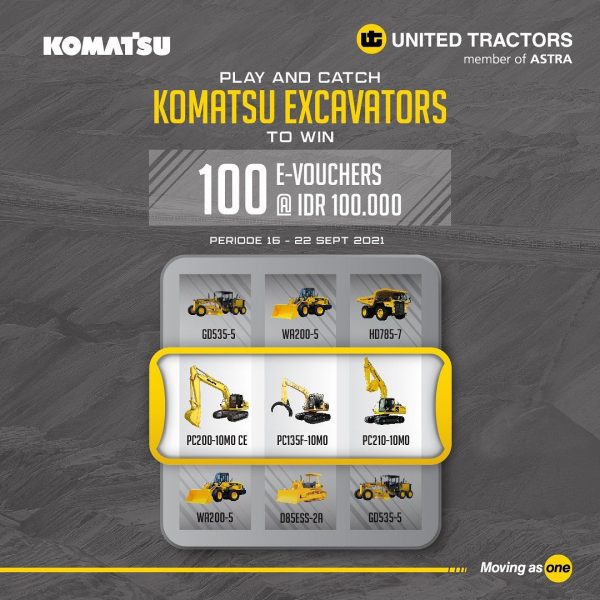 Kuis Play And Catch United Tractors Berhadiah E-Voucher 10 Juta Rupiah