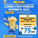 Lomba Film Pendek Migrasi TV Digital Kominfo Total Hadiah 75 Juta