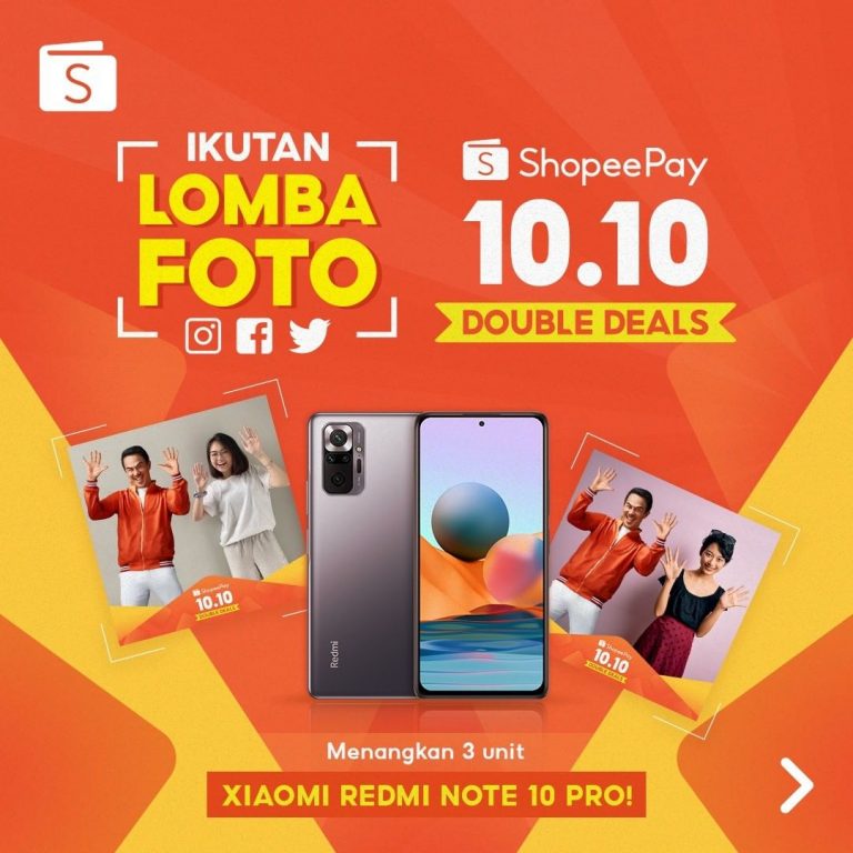 Lomba Foto 10.10 Double Deals Berhadiah 3 unit Xiaomi Note 10 Pro