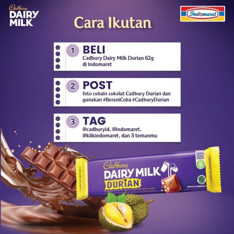 Lomba Foto Cadburry Durian Berhadiah 2 unit iPhone 12 & Voucher