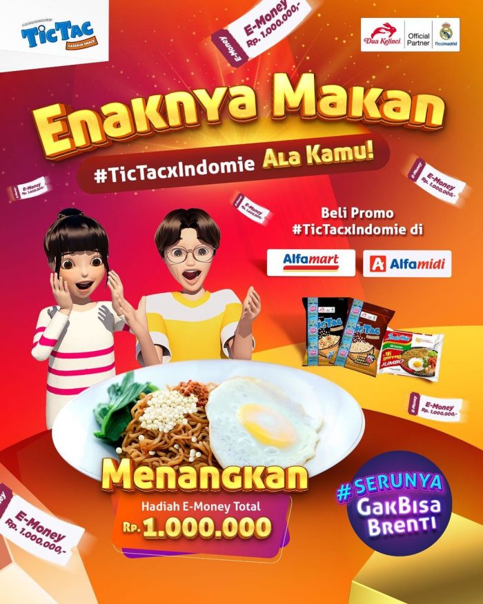 Lomba Foto Enaknya Makan Tictac x Indomie Berhadiah E-Wallet Total 1 Juta