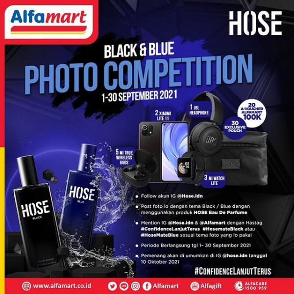 Lomba Foto HOSE Black & Blue Berhadiah Xiaomi Lite 11, Smartwatch, dll