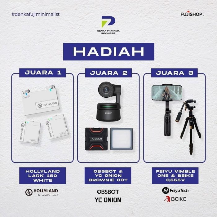 Lomba Foto Minimalist Berhadiah Gear Total Lebih dari 9 Juta Rupiah