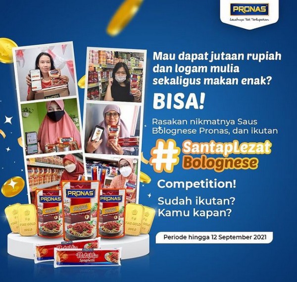 Lomba Foto Santap Lezat Bolognese Berhadiah Logam Mulia & Uang