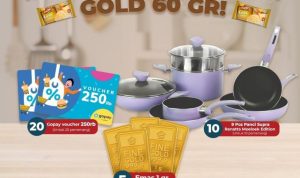Lomba Keju PROCHIZ Gold 60 Gr Berhadiah Emas, Gopay & Panci