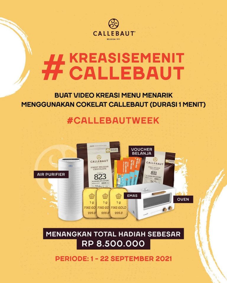 Lomba Kreasi Menu Semenit Callebaut Berhadiah Total 8,5 Juta Rupiah