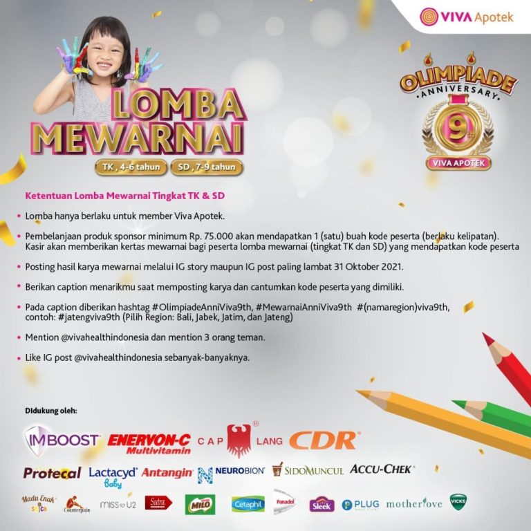 Lomba Mewarnai TK SD Berhadiah Beasiswa & Voucher Total Jutaan Rupiah (1)