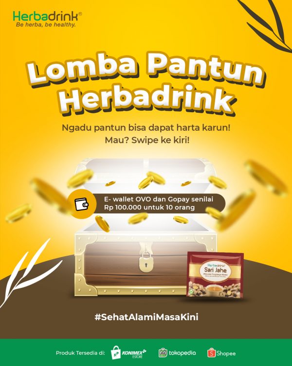 Lomba Pantun Herbadrink Berhadiah Saldo E-Wallet Total 1 Juta Rupiah