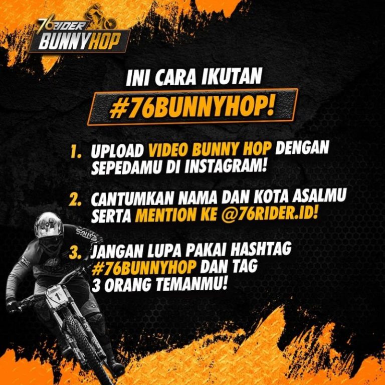 Lomba Video 76 Bunny Hop Berhadiah Total Senilai 3,5 Juta Rupiah