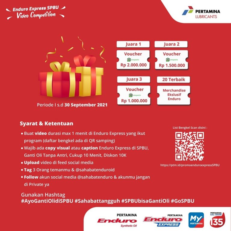 Lomba Video Enduro Express SPBU Berhadiah Total Jutaan Rupiah