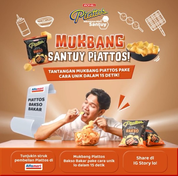 Lomba Video Mukbang Santuy Piattos Berhadiah Laptop, Smartwatch, dll