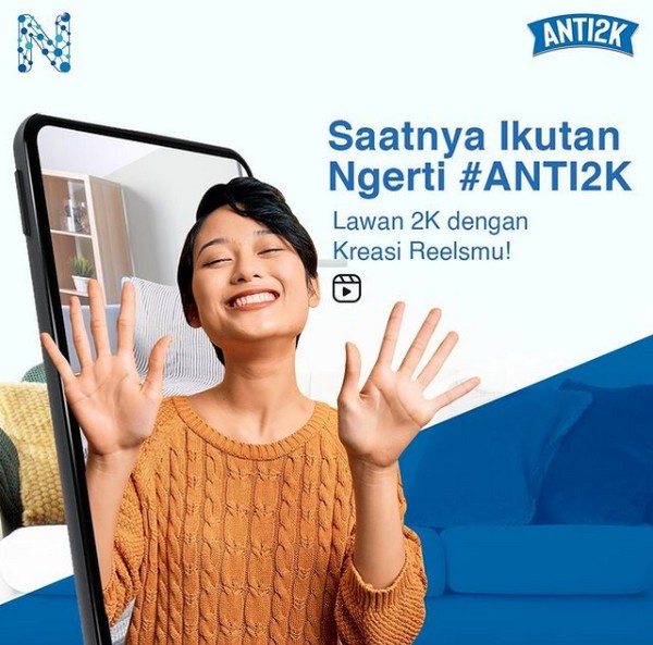 Lomba Video Reels Ngerti #ANTI2K Berhadiah Fitbit, Air Fryer & Earphone