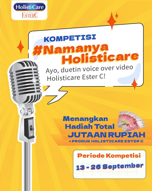 Lomba Video Voice Over Holisticare Berhadiah Uang Total 3,5 Juta + Produk