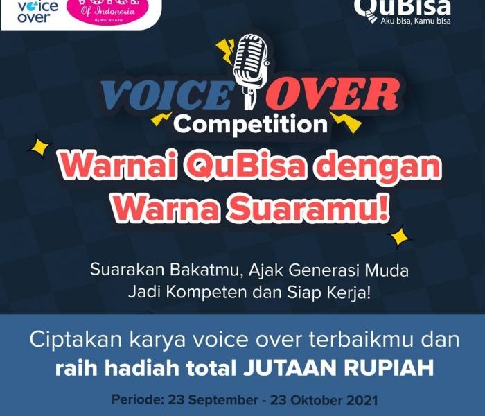 Lomba Voice Over QuBisa Berhadiah Uang Tunai Jutaan Rupiah