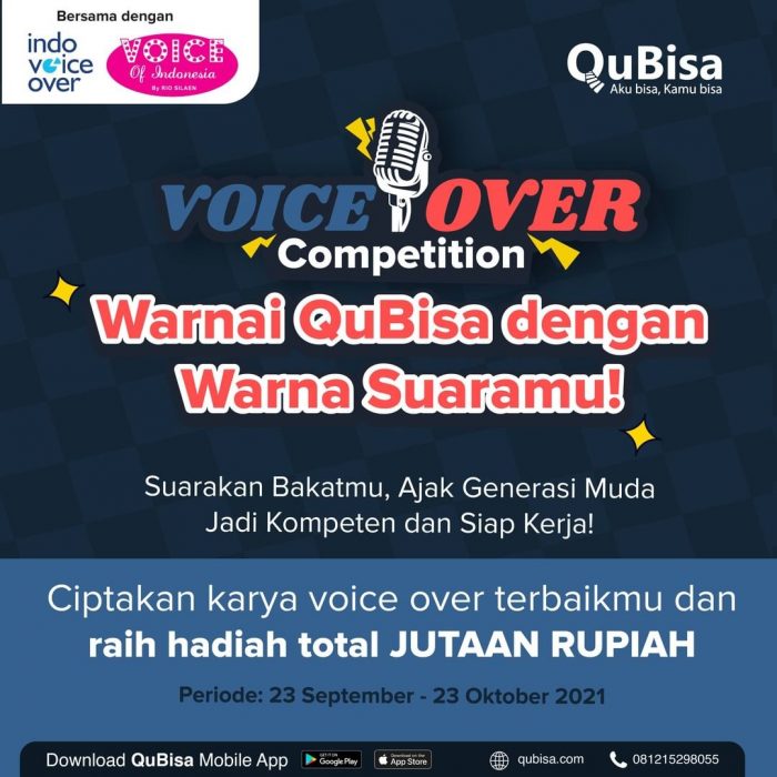 Lomba Voice Over QuBisa Berhadiah Uang Tunai Jutaan Rupiah (2) Lomba Voice Over QuBisa Berhadiah Uang Tunai Jutaan Rupiah